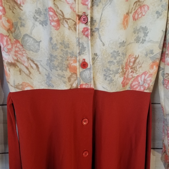 Vintage 70s |  Montgomery Ward Polyester dress - Picture 5 of 9